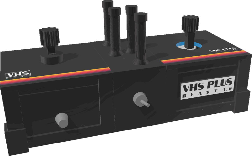 VHS PLUS Beast 1.0, máquina dedicada à limpeza de fitas VHS